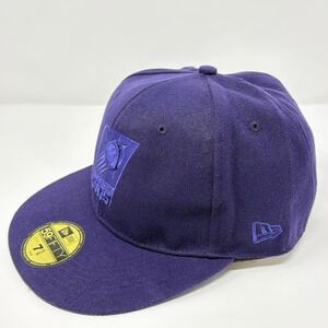 Phoenix Suns New Era 59FIFTY Fitted Hat Tonal Purple NBA Cap Size 7 5/8